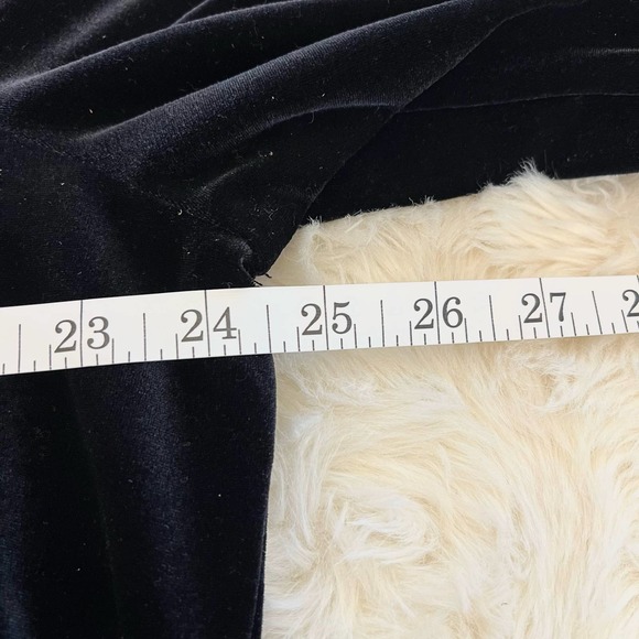Chico's Black Velvet Top with Lace Trim Size 3 (US 16/18) - Picture 12 of 15